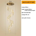 suspension lumineuse contemporaine or argent texture brillante élégante chambre salle bain led