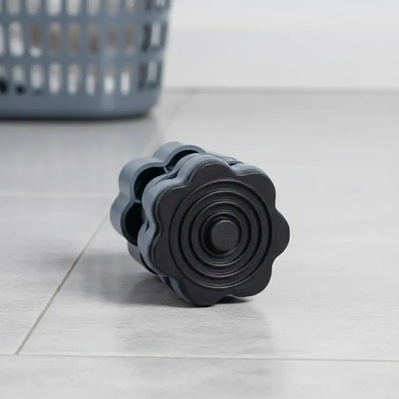 supports machine laver adhésifs antivibration gris moderne anti dérapement rond rayures concentriques đơn