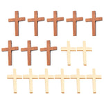 croix bois naturel simple minimaliste décoration murale pendentifs bricolage