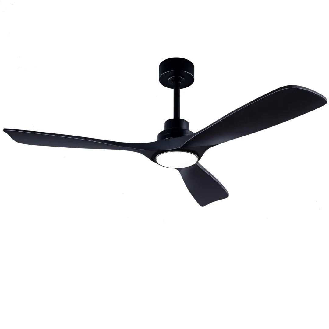 ventilateur moderne bois blanc led télécommande 42 52 60inch