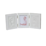 cadre photo enfant empreintes main pied blanc clips classique matériau opacité souvenir croissance