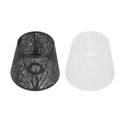 abat jour fer forgé arbre e27 lampe chevet moderne noir blanc ajourébranches ambiance unique