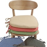 coussin chaise épais lin coton moderne beige vert gris bleu brodé polyester fixations