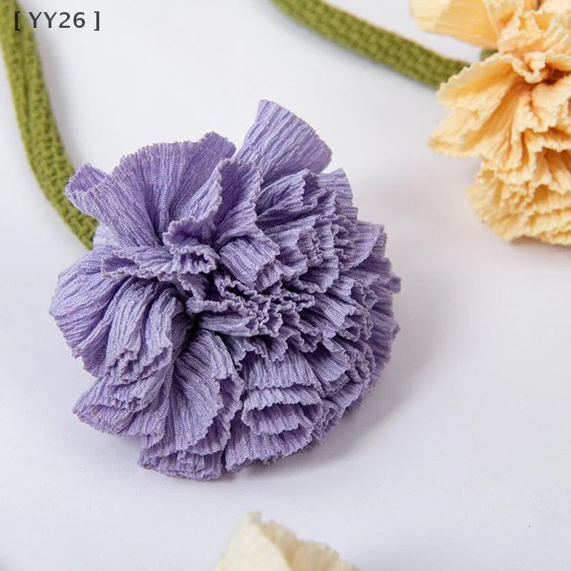 attaches rideaux fleurs tissu coton vert blanc violet orange floral champêtre