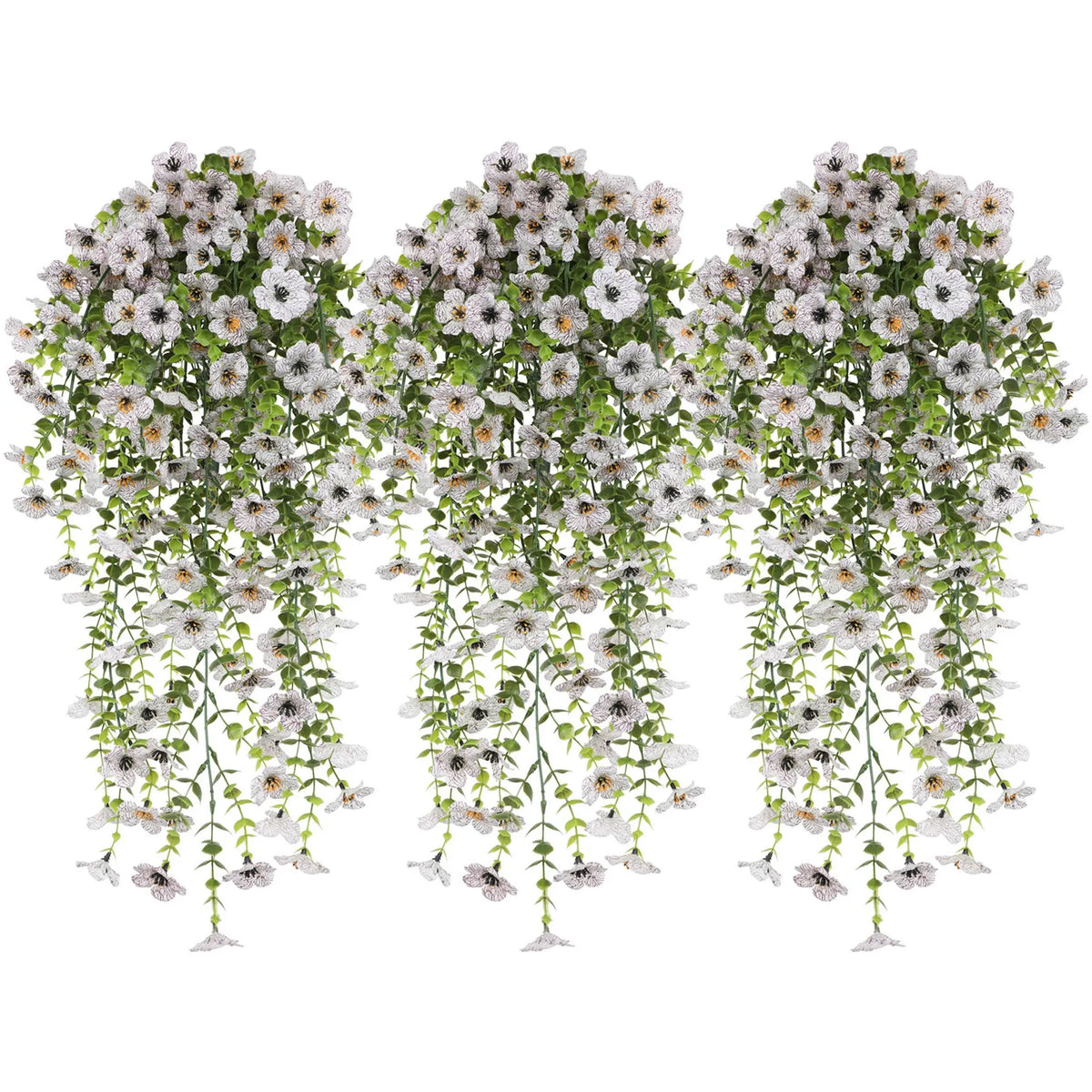 guirlande fleurs artificielles rouge rose jaune violet blanche bleue modernes decoration intérieure mariage pendaison