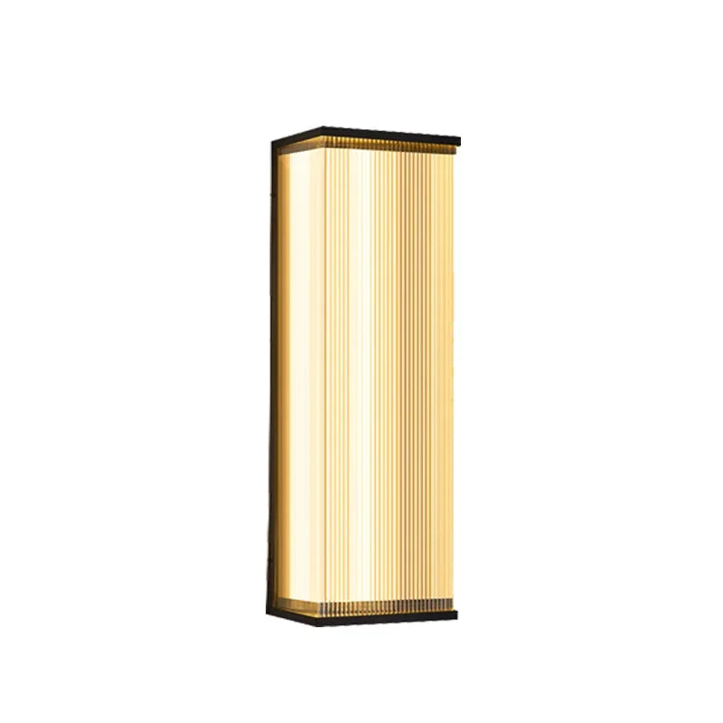 lampe murale moderne or noir rayures horizontales industrielle chambre entrée étude salle bain