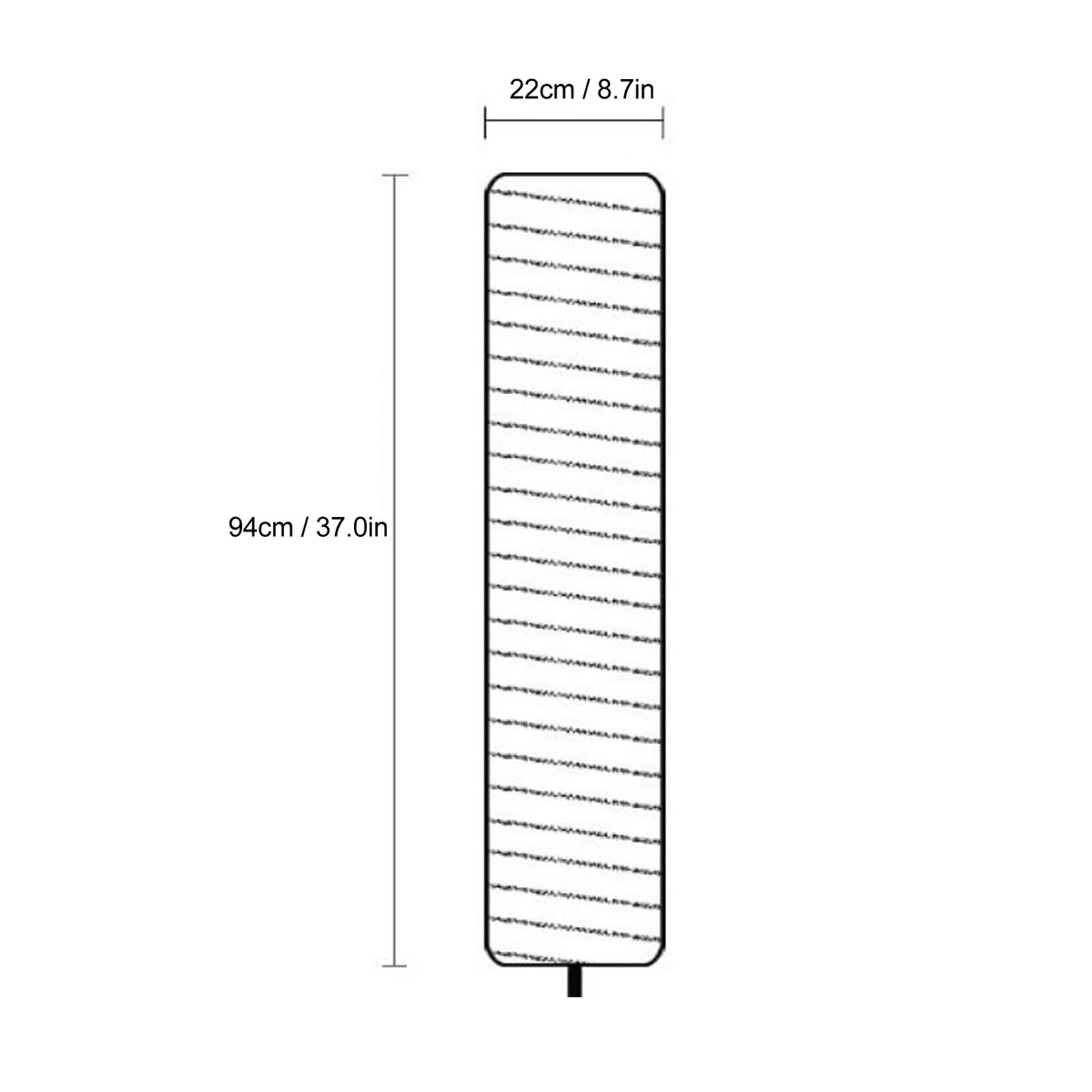 lampe sol moderne blanc rayures opaques base noire abat jour papier riz chambre salon