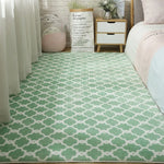 tapis géométrique polyester antidérapant imperméable rose clair gris vert pastel bleu moderne intérieur extérieur