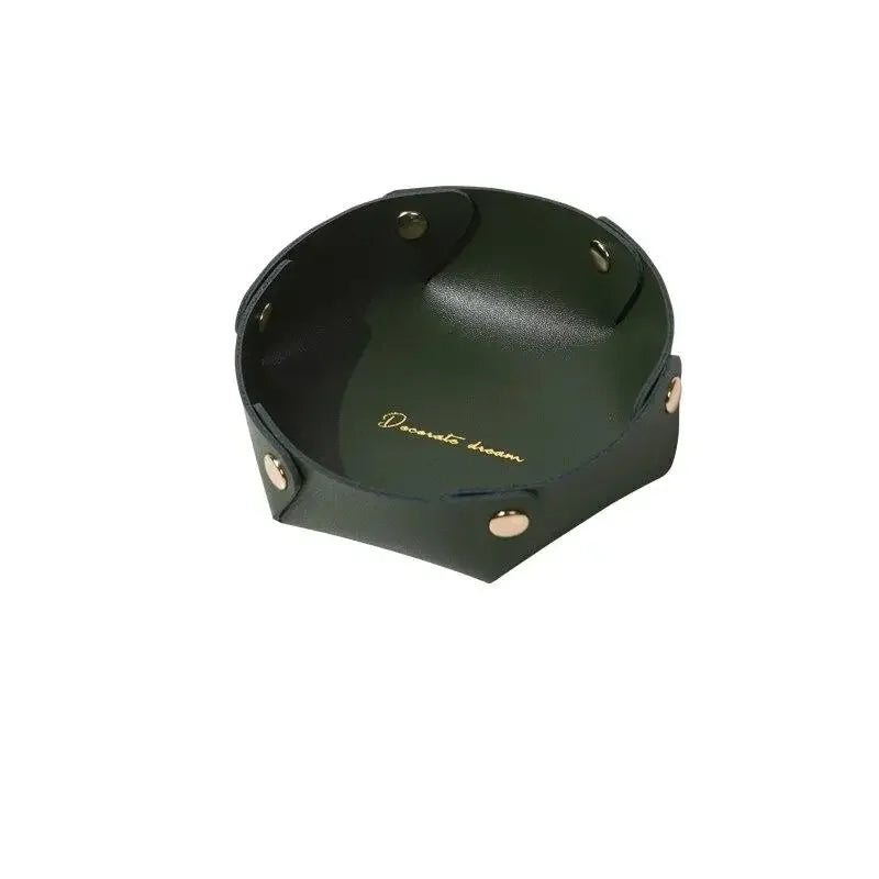 boîte rangement bijoux simili cuir marron moderne écouteurs sans fil montre bracelet