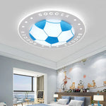 plafonniers football moderne led acrylique hexagones noirs blancs opaques chambre salon