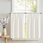 rideau blanc plissé rayures horizontales occultant moderne 100 polyester 84x114cm 2pcs