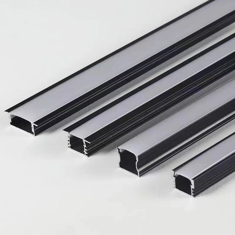 Profilé LED aluminium avec diffuseur PC et embouts