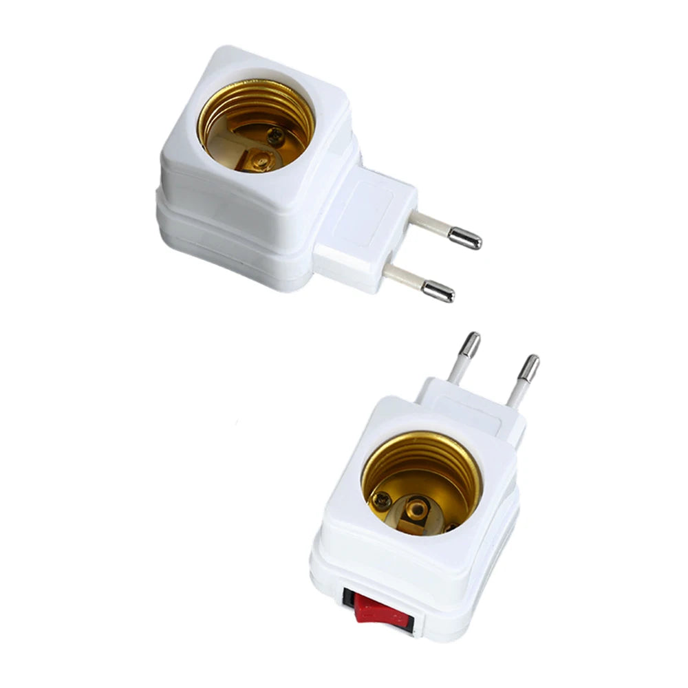 ampoules led e27 adaptateur prise blanc doré moderne fixations vis support base