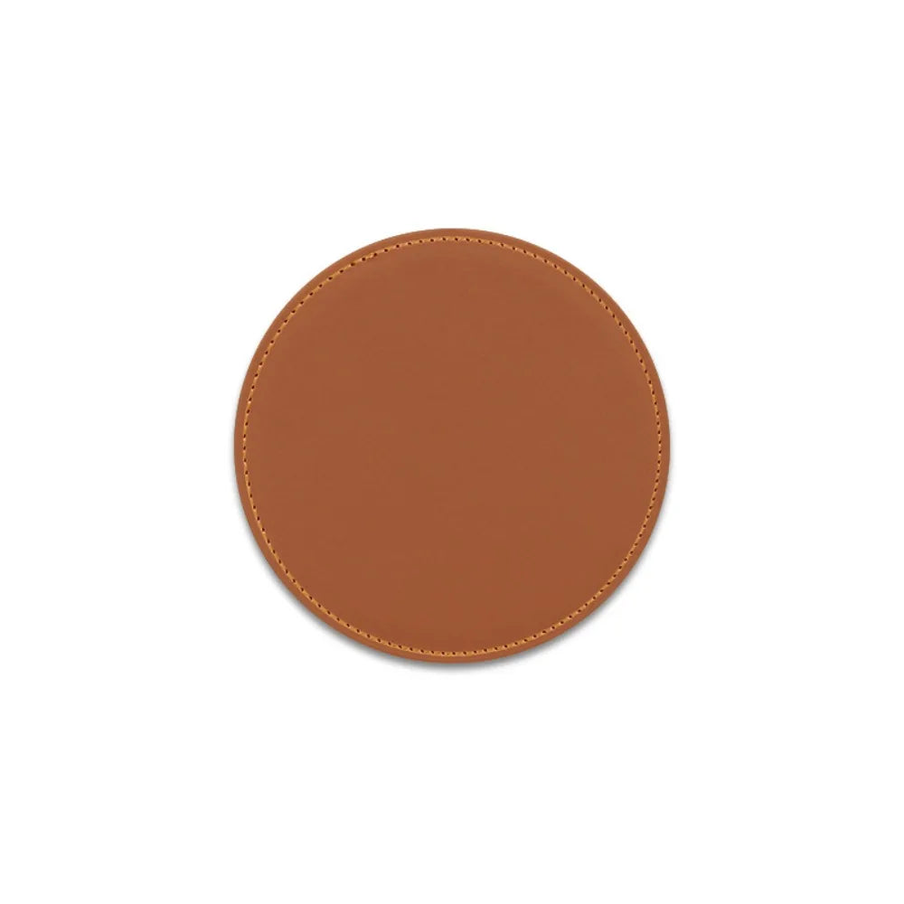 coasters simili cuir marron gris modernes antidérapants imperméables table marron clair marron foncé