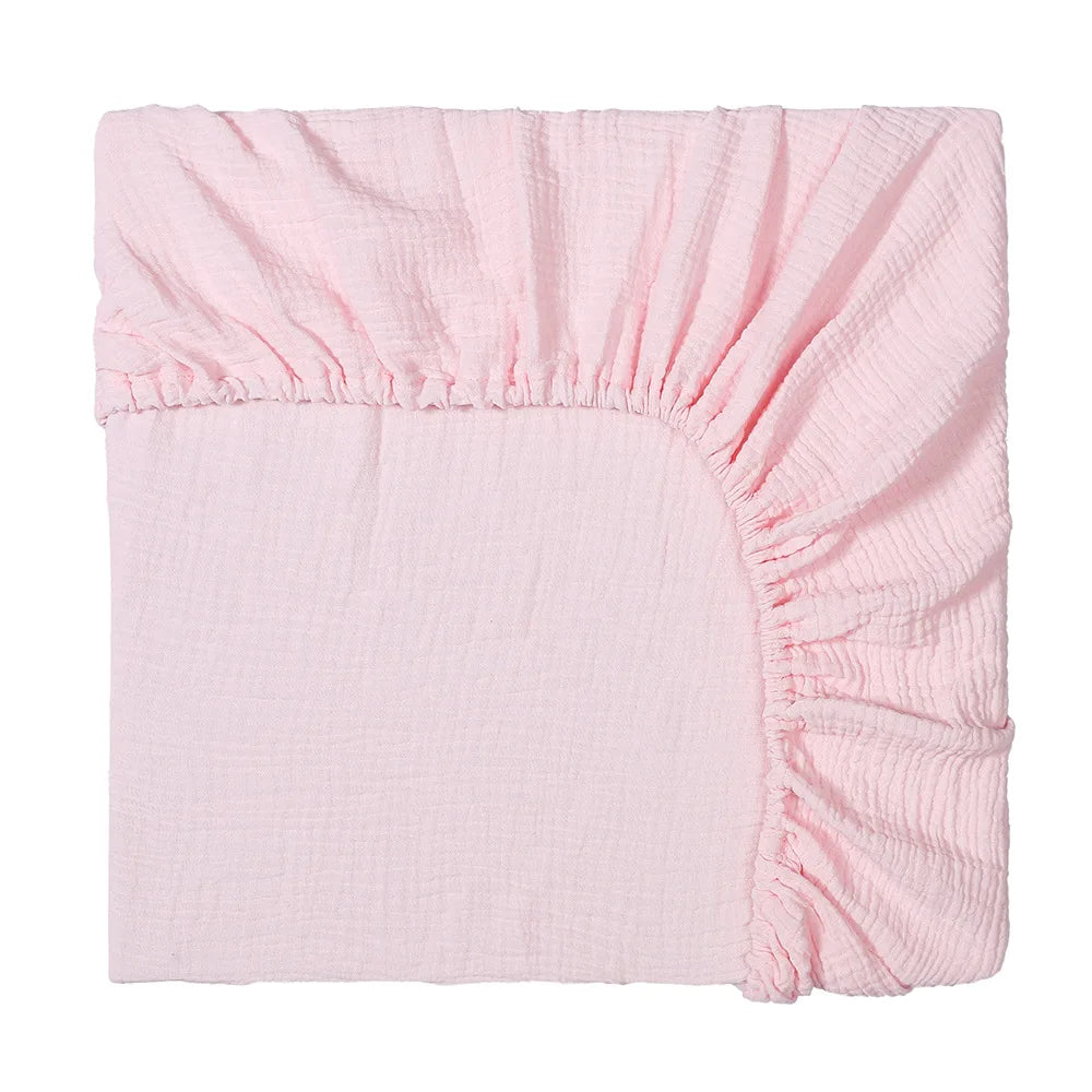 drap housse lit bébé coton polyester 130x70cm uni beige clair moderne ans