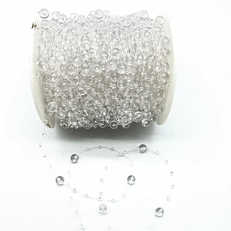 guirlande rondes brillantes opalescentes décoration mariage fête anniversaire accessoires bricolage couleur mixte