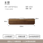 meuble bas tv moderne bois rangement 200cm largeur minimaliste déco