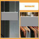 supports présentation vêtements blancs modernes chaînes opaques lisses commercial