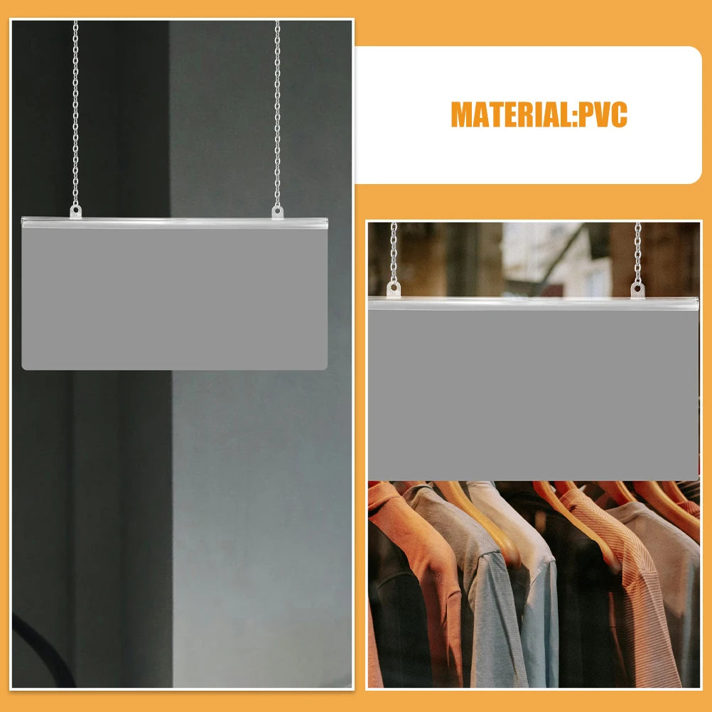 supports présentation vêtements blancs modernes chaînes opaques lisses commercial