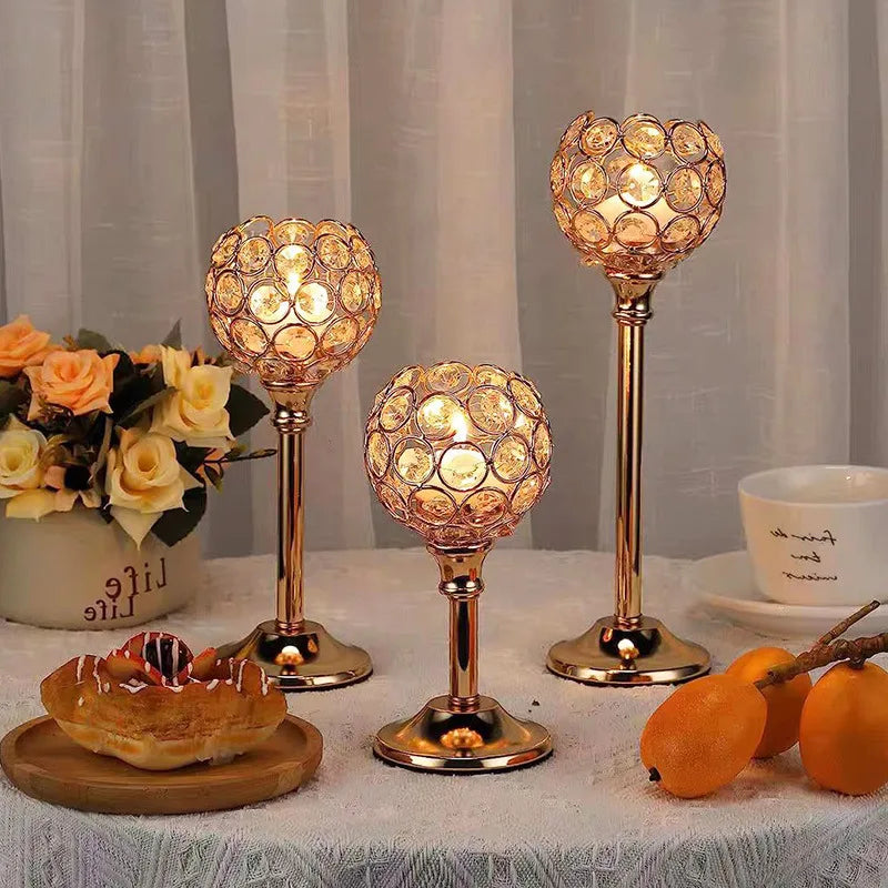 bougeoir or argent relief classique élégant base plate décoration intérieure porte chandelier cristal métal
