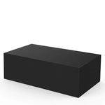 housse canapé extérieur polyester noir moderne élastiques 286x222x82cm