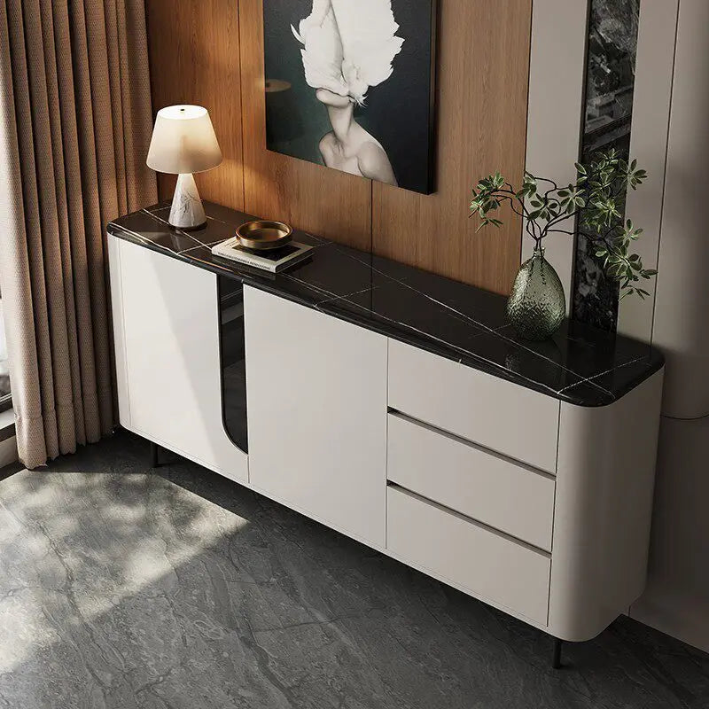 armoire rangement moderne blanche tiroirs pieds noirs meuble salon organisation décoration minimalistechairs
