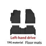 tapis sol voiture noir rayures horizontales moderne imperméable tout terrain polypropylène