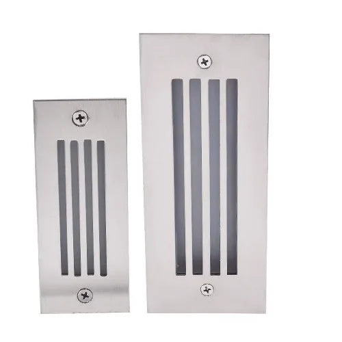 lampe sol moderne bleu argenté led 3w 5w verre trempé ip66 acier poliextérieur
