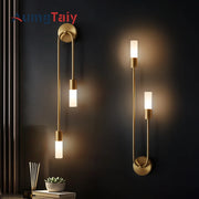 lampe murale moderne or noir blanc minimaliste abatjour opaque chambre salon