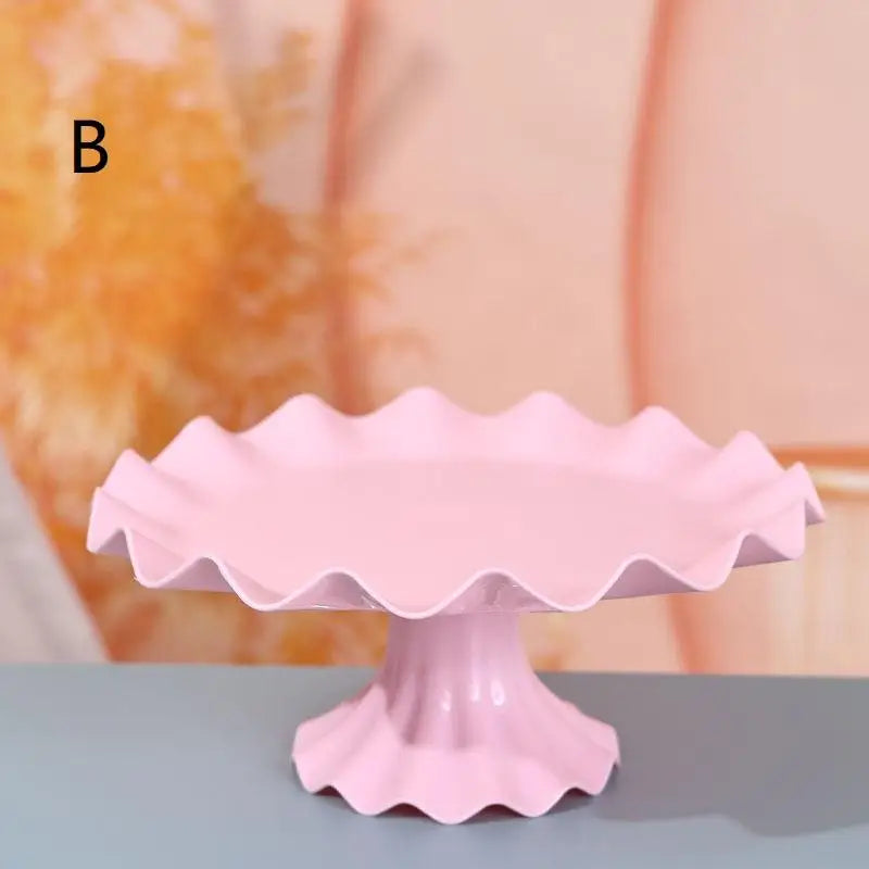 présentoir gâteau silicone rose bleu classique opalescent anniversaire mariageDecoration événementnelle support plateau gâteaux