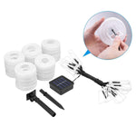 guirlande lumineuse solaire led extérieure ronde translucent moderne clips multiples couleurs festive noël mariage