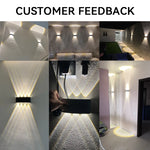 Applique murale LED bleue décoration intérieure contemporaine