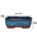 cache pot céramique bleu rose texture granuleuse classique décoration intérieure fleur plante verte non