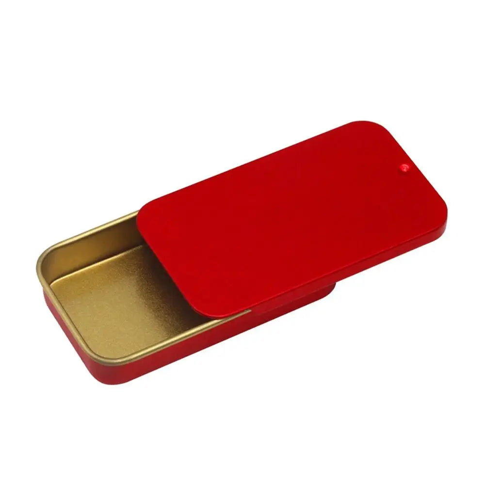 boîtes métalliques or bleu rouge noir classiques empilables respectueuses environnement rangement bijoux multicolores
