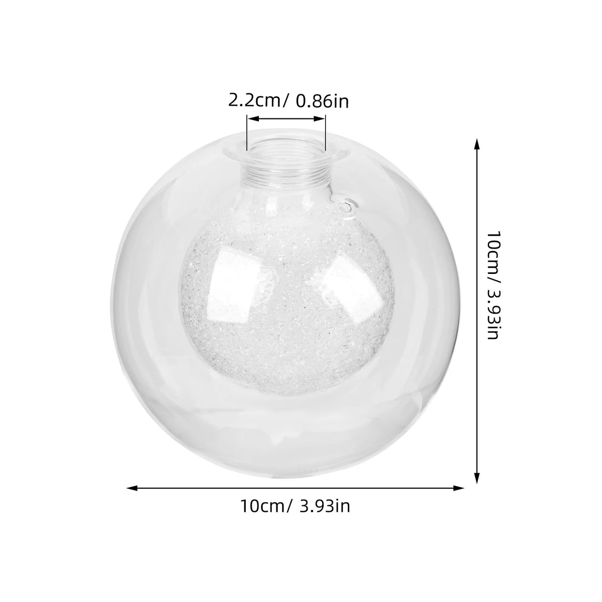 abat jour globe verre transparent moderne 10cm 10cm opacité mat facile suspension