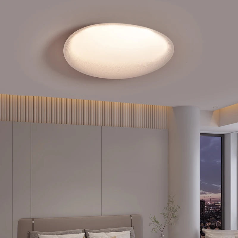 plafonnier moderne blanc rond éclairage quotidien surface opaque lumière led ultra mince