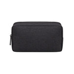 Sac main moderne toile gris clair zip compartiments internes taille 16 23 cm