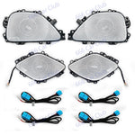 cache tweeter voiture adhésif noir moderne lampe ambiance décoration intérieure auto led module contrôle