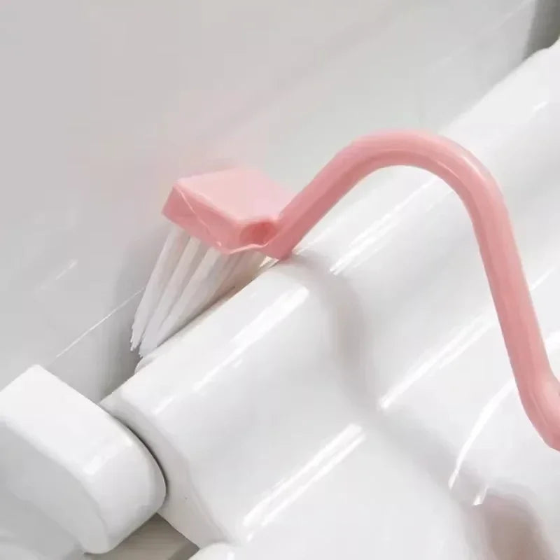 brosse nettoyer wc rose bleu vert moderne pois blancs adhésif fixe poignée portable respectueux