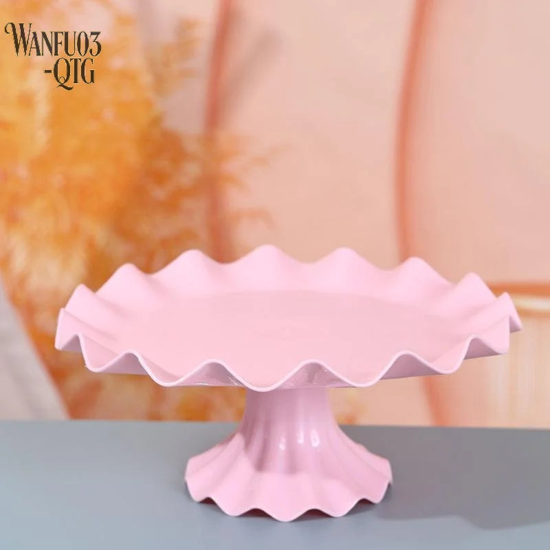 présentoir gâteau silicone rose bleu classique opalescent anniversaire mariageDecoration événementnelle support plateau gâteaux