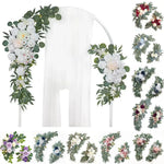 guirlandes florales décoratives mariage rose eucalyptus blanc romantique champêtreextérieur