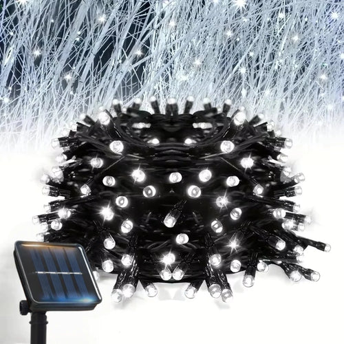 guirlande lumineuse solaire extérieur rondes led décoration jardin fête cour terrasse moderne décoratif