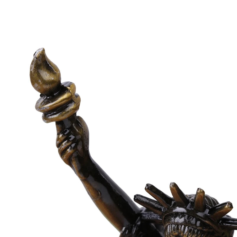 statue liberté miniature bronze doré décoration souvenir usa 30cm 25cm relief architectural