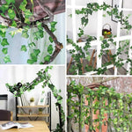 guirlande artificielle feuilles vertes modernes 78 pouces décoration intérieure extérieure mariage anniversaire festive