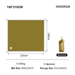 tapis sol imperméable tente vert olive uni pratique outdoor clips fixation 140x210cm 180x210cm 210x240cm