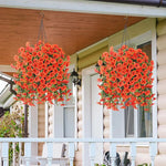 guirlande artificielle fleurs modernes rouge violet jaune rose blanche mariage anniversaire extérieur