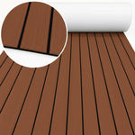 tapis sol bateau mousse eva antidérapant auto adhésif bleu clair noir rayures moderne