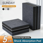 tapis absorption chocs isolation sonore texture granulée moderne noir 5cm épais