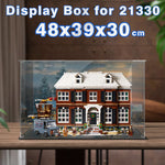 Boîte d'exposition en acrylique transparente pour Lego Home Alone 21330 sur étagère