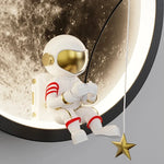 lampe murale astronaute lune étoiles chambre enfant moderne